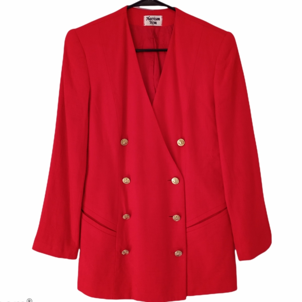 Vintage Red Blazer